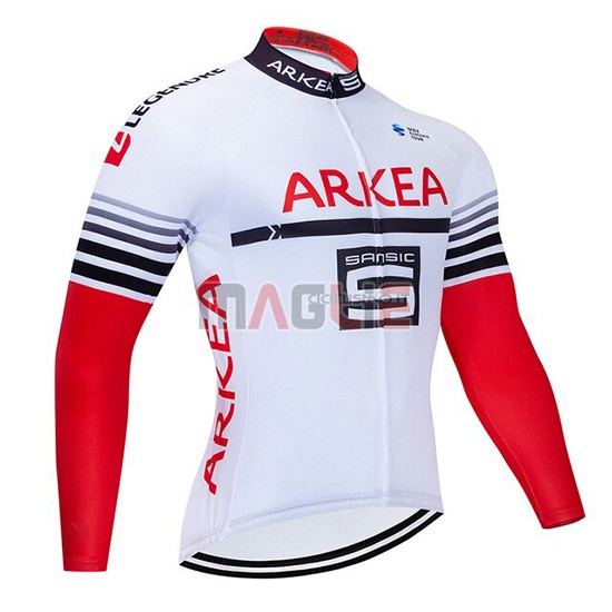 Maglia Arkea Samsic Manica Corta 2019 Bianco Rosso - Clicca l'immagine per chiudere